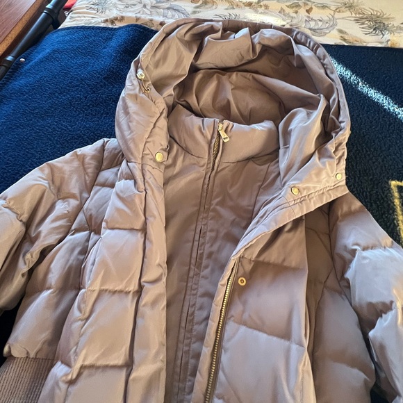 Cole Haan Women's 32" Signature Hooded Taffeta Down Coat - Picture 9 of 11